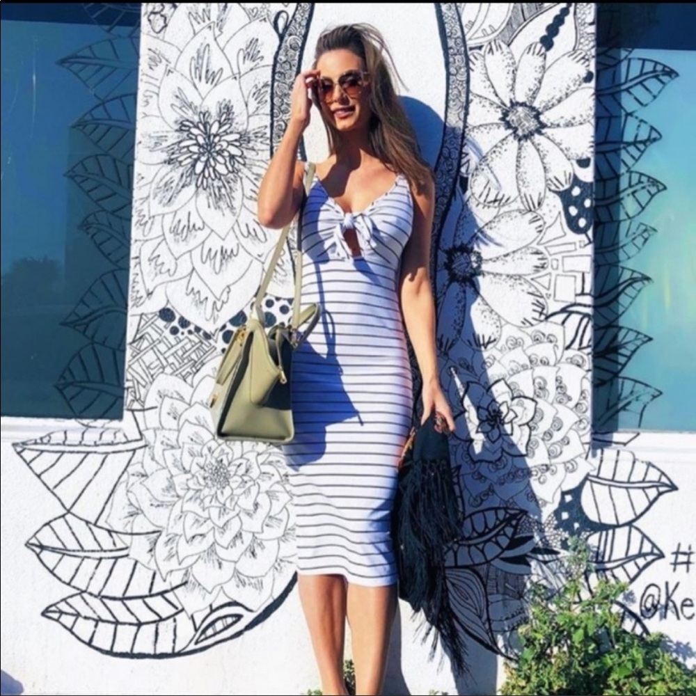 Express Ribbed Midi Dress